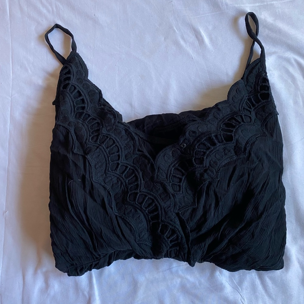 Black romper w/ detailing